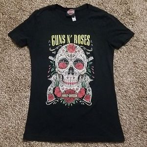 Harley Davidson Guns N Roses tshirt